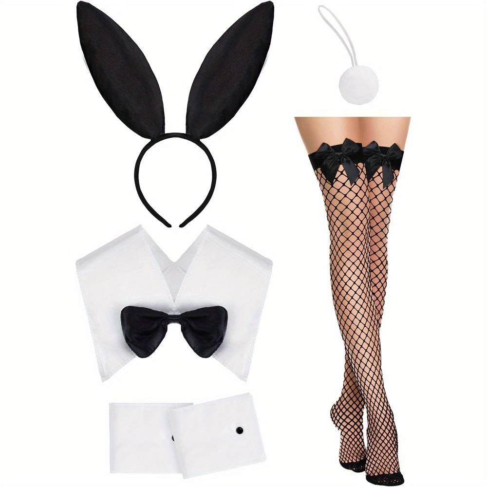WomenCostume Set Black Bunny E - Fishnet Stocking Women 리뷰 및 가격