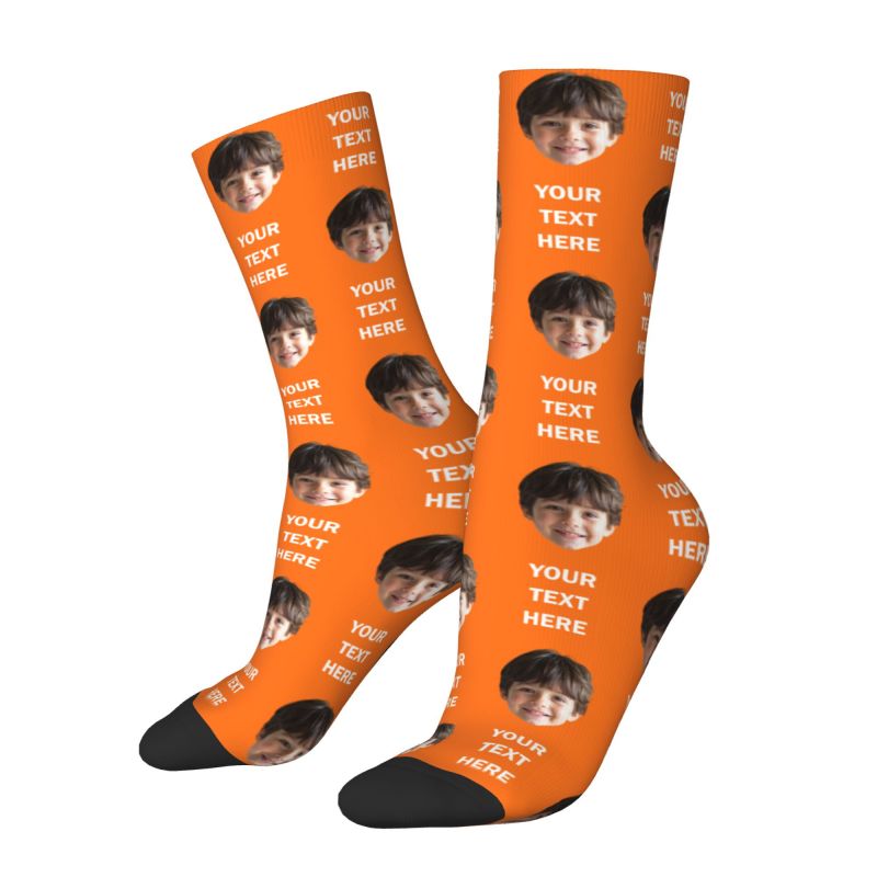 Personalized Photo Text Custom - Dress Sock Men 리뷰 및 가격