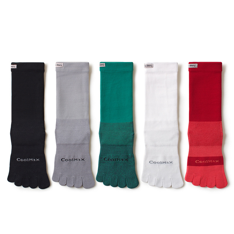 1/5 Pairs Men's High Crew Five - Toe Sock Split 리뷰 및 가격