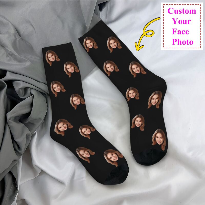 Personalized Custom Face Photo - Dress Sock Men 리뷰 및 가격