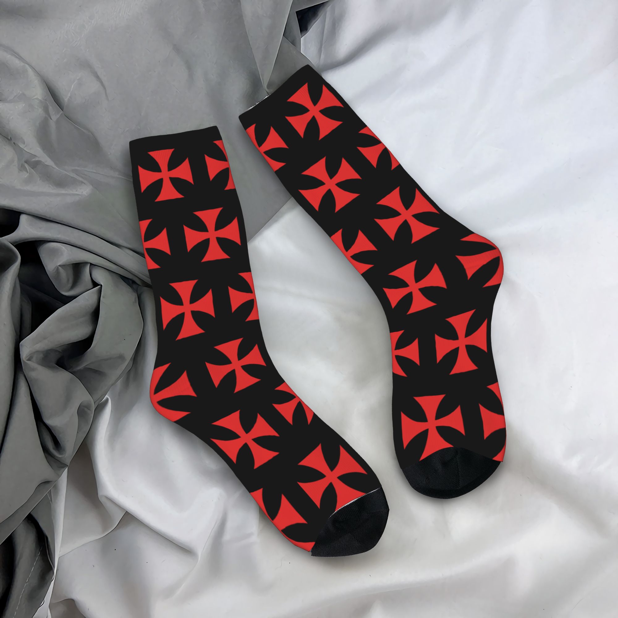 Custom Red Templar Cross Knigh - Dress Sock Men 리뷰 및 가격
