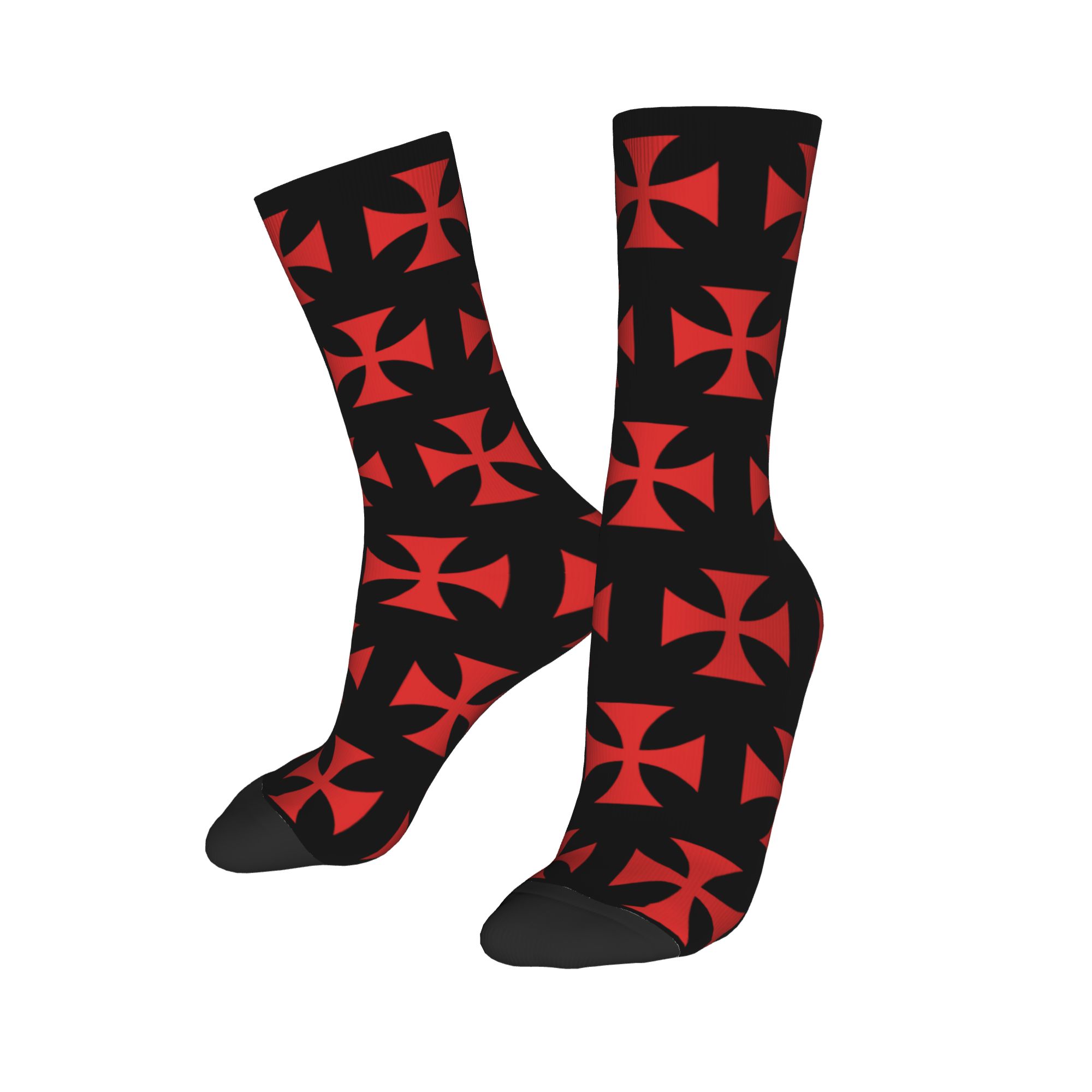 Custom Red Templar Cross Knigh - Dress Sock Men 리뷰 및 가격
