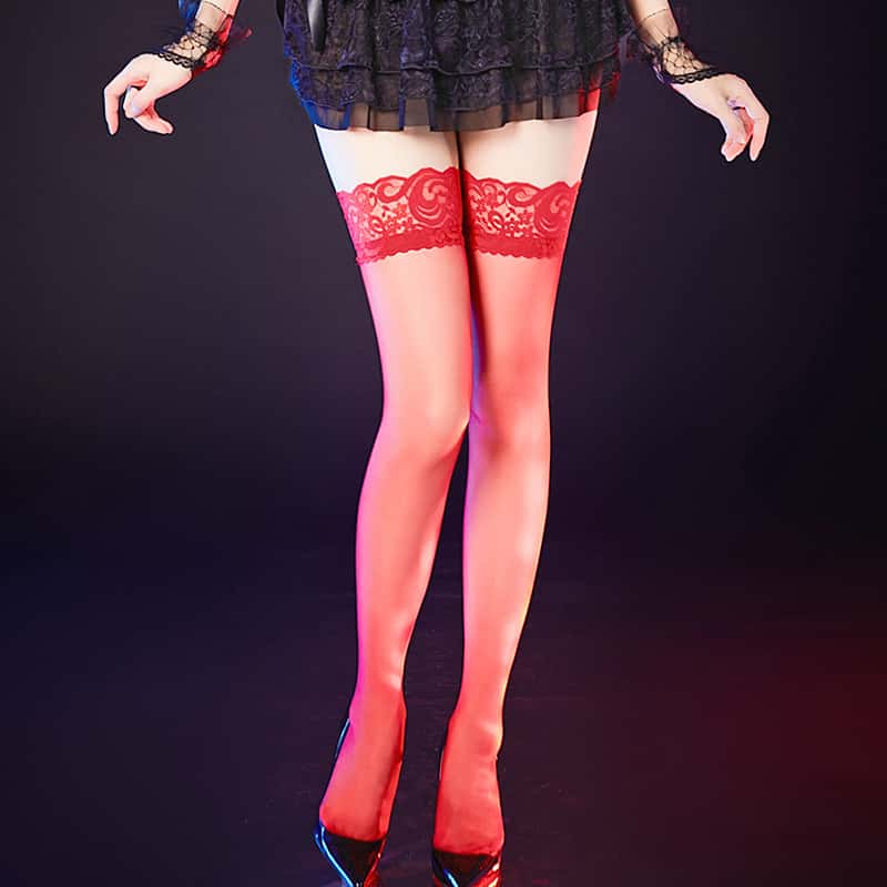 Thigh High Stripe Lace Stockin - Thigh High Sock Stay Up 리뷰 및 가격