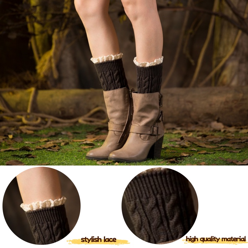 Winter Knit Solid Leg Warmers  - Thermal Sock Winter 리뷰 및 가격