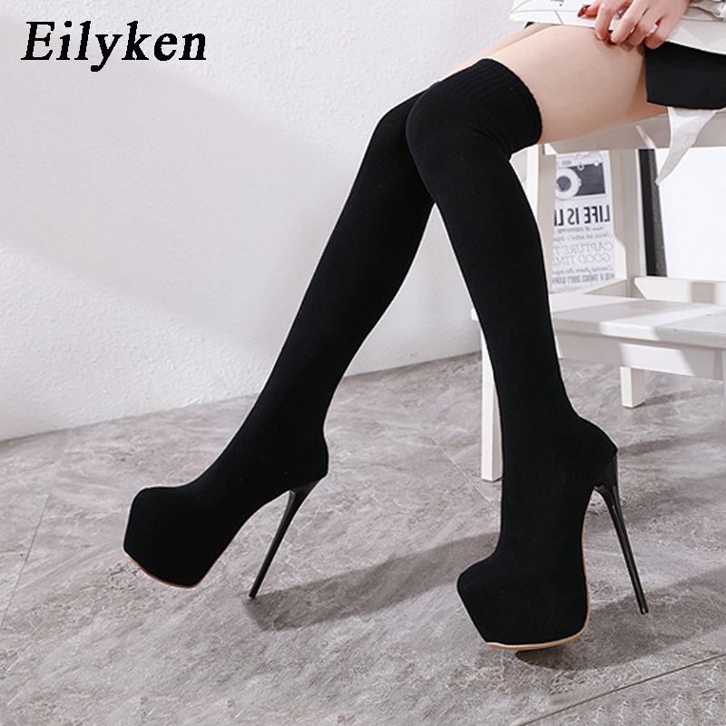 Eilyken 17CM Platform Heels Wo - Knee High Sock Women 리뷰 및 가격