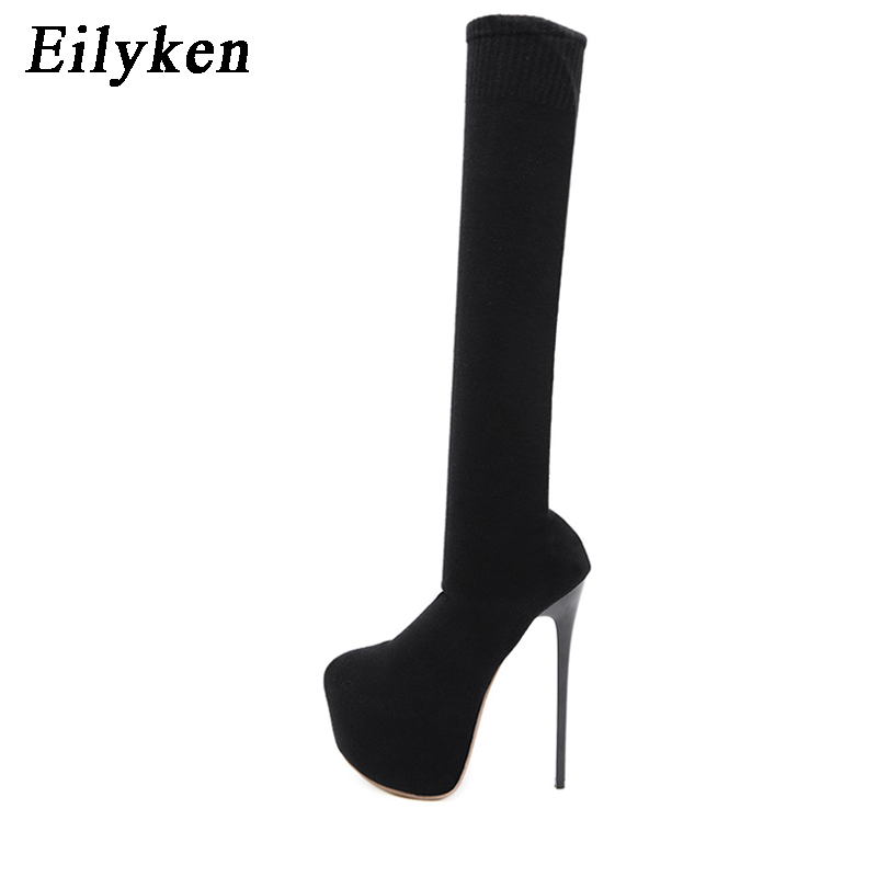 Eilyken 17CM Platform Heels Wo - Knee High Sock Women 리뷰 및 가격