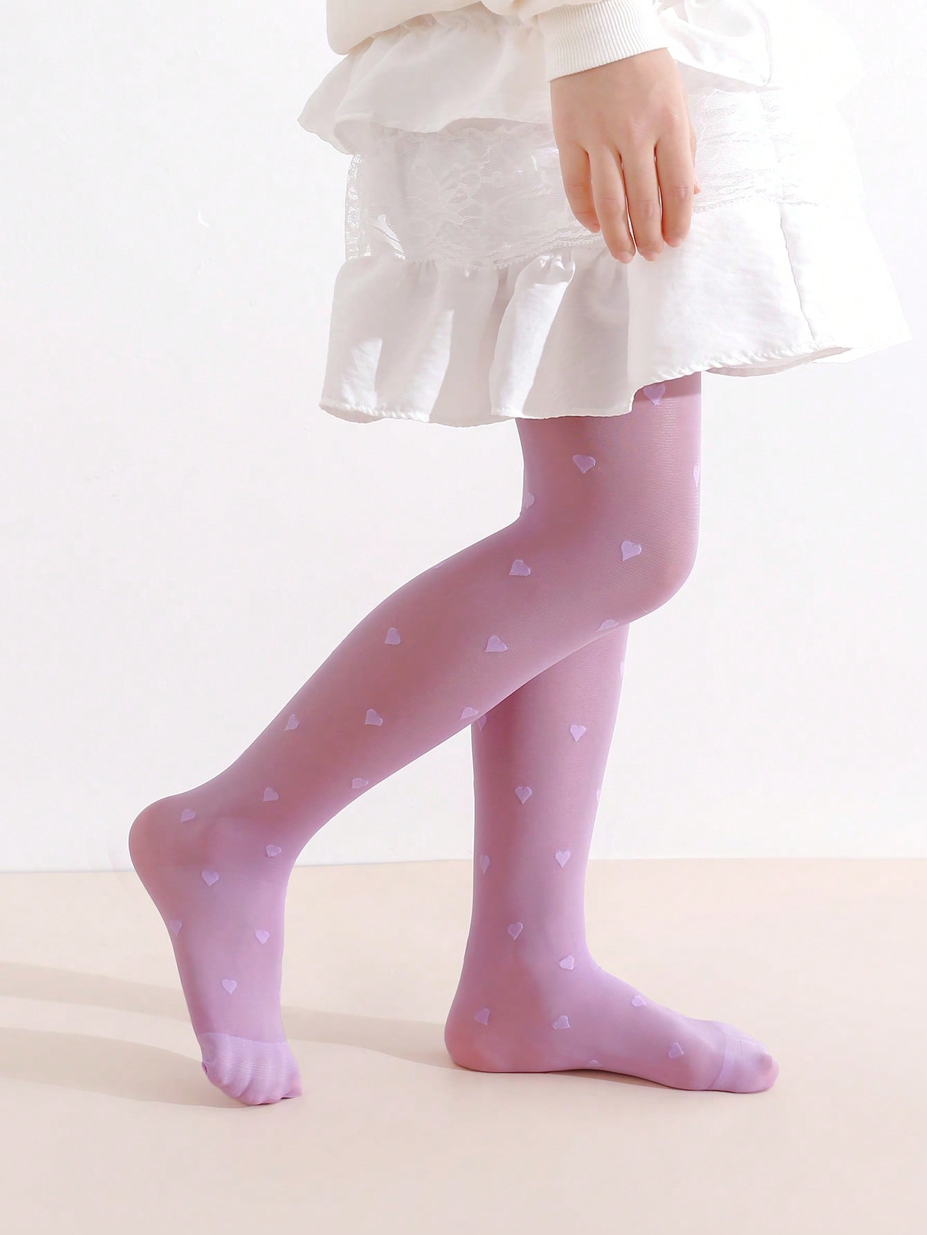 3Pcs Girls Heart Print Tights  - Tights Pantyhose Sheer 리뷰 및 가격