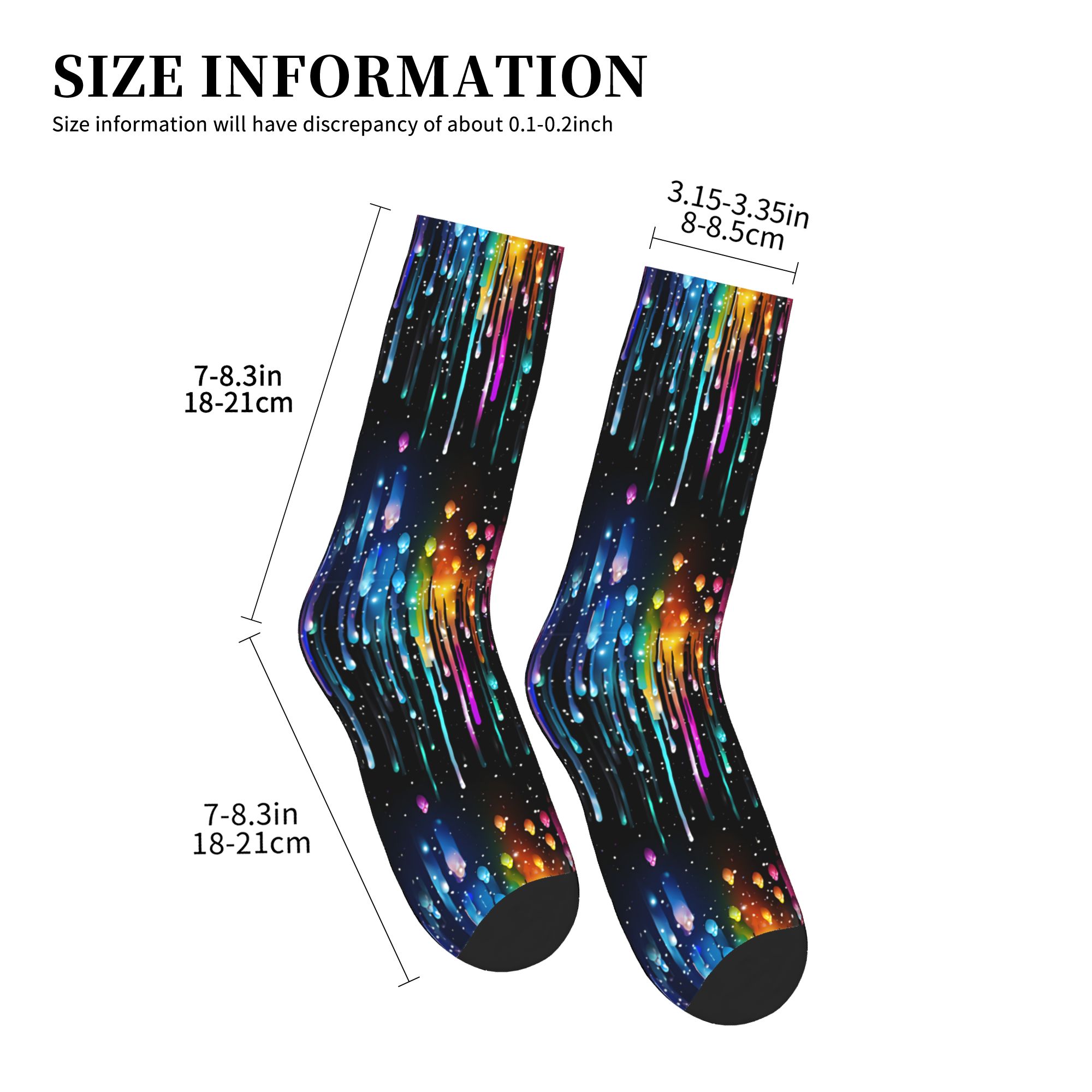 Cute Men's Dripping Rainbow Li - Dress Sock Men 리뷰 및 가격