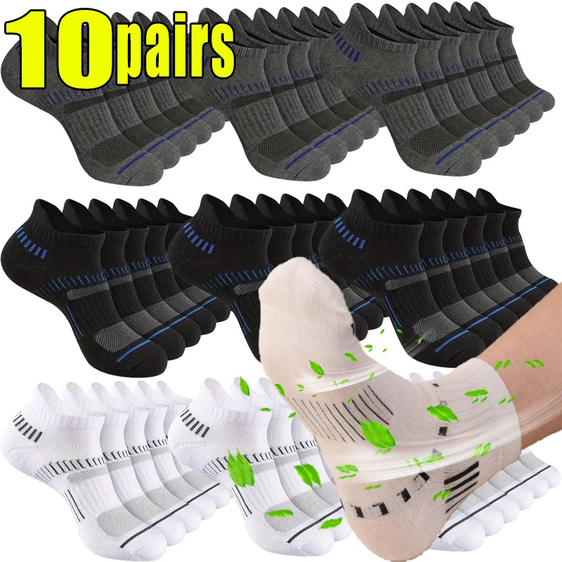 1-10pairs Breathable Mesh Men  - Ankle Sock Low Cut 리뷰 및 가격