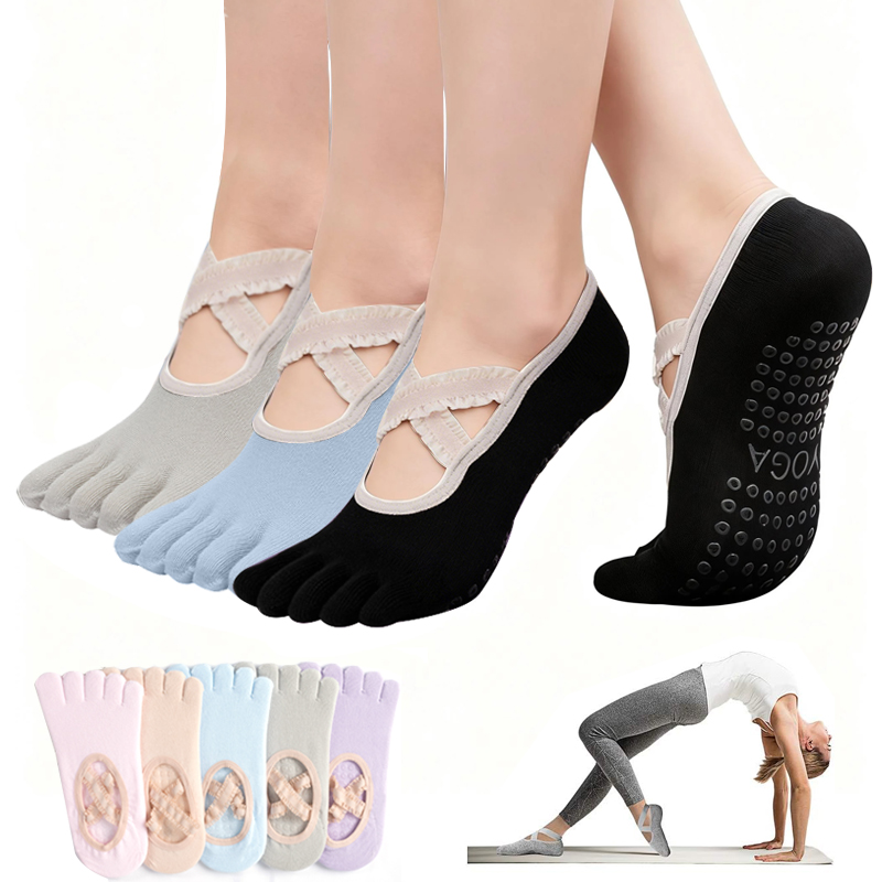 Ladies Non-Slip Pilates Socks  - Grip Sock Yoga 리뷰 및 가격