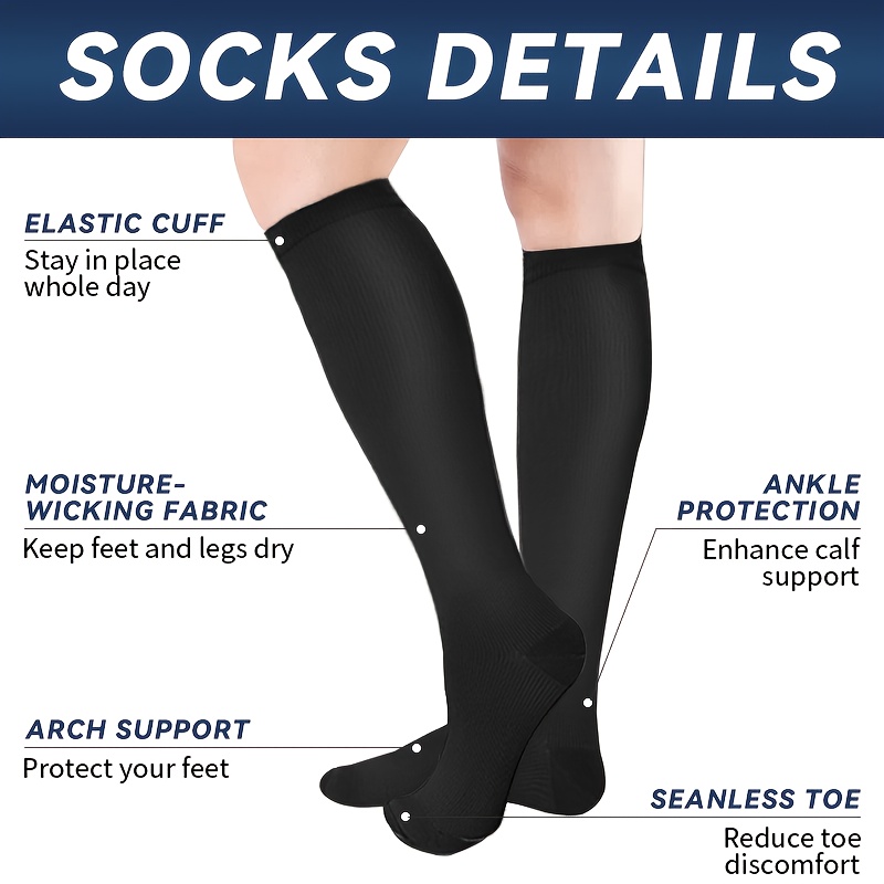 6 Pairs Mid-Calf Compression S - Wool Hiking Sock 리뷰 및 가격