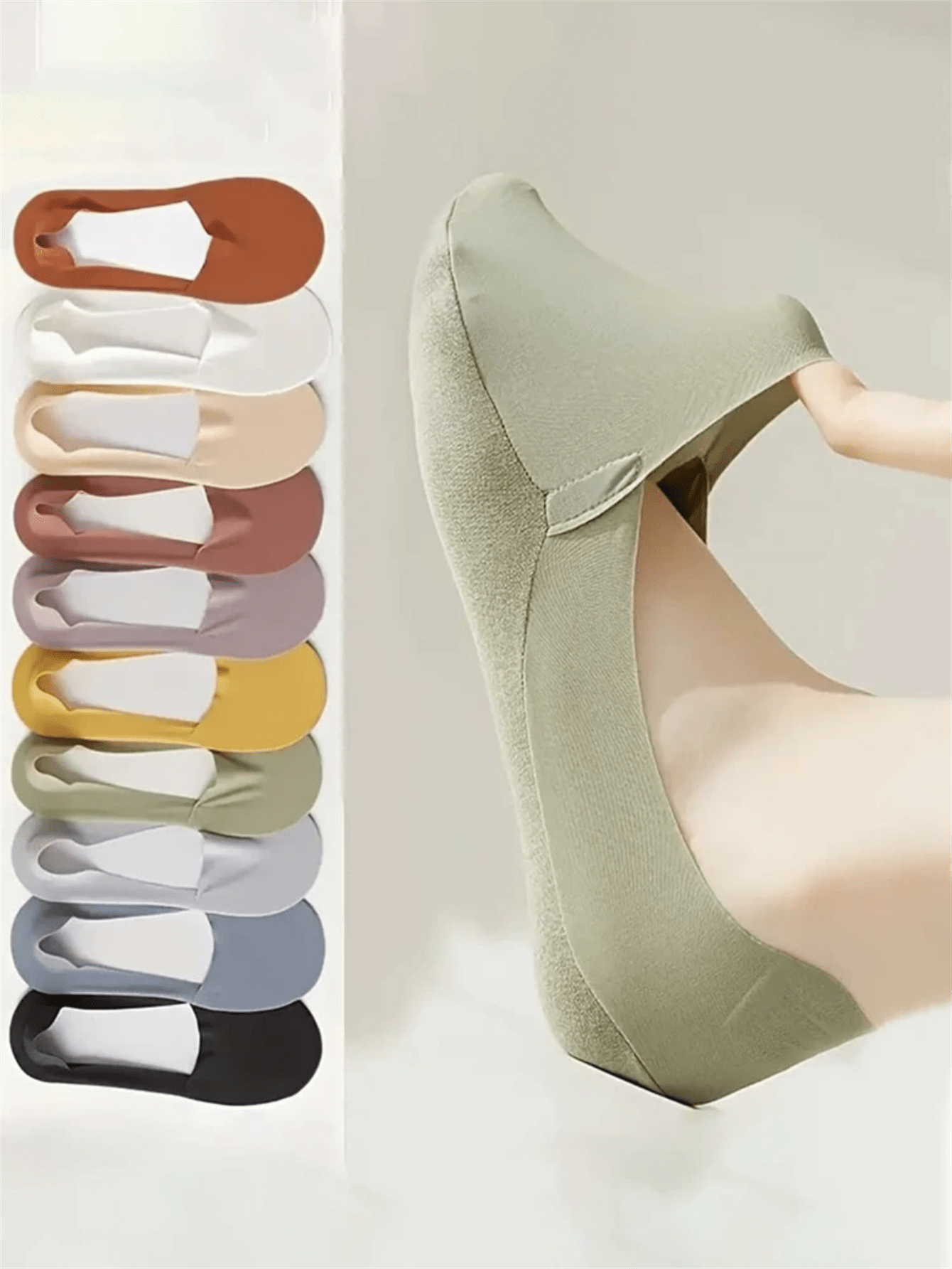 5 Pairs Women Thin Silky Invis - No Show Sock Women 리뷰 및 가격