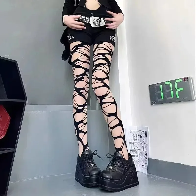 Sexy Black Ripped Fishnet Tigh - Fishnet Stocking Women 리뷰 및 가격