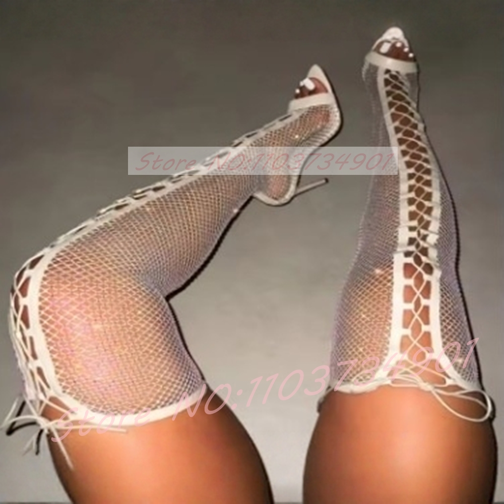 Fishnet Stocking Thigh-High Bo - Fishnet Stocking Women 리뷰 및 가격