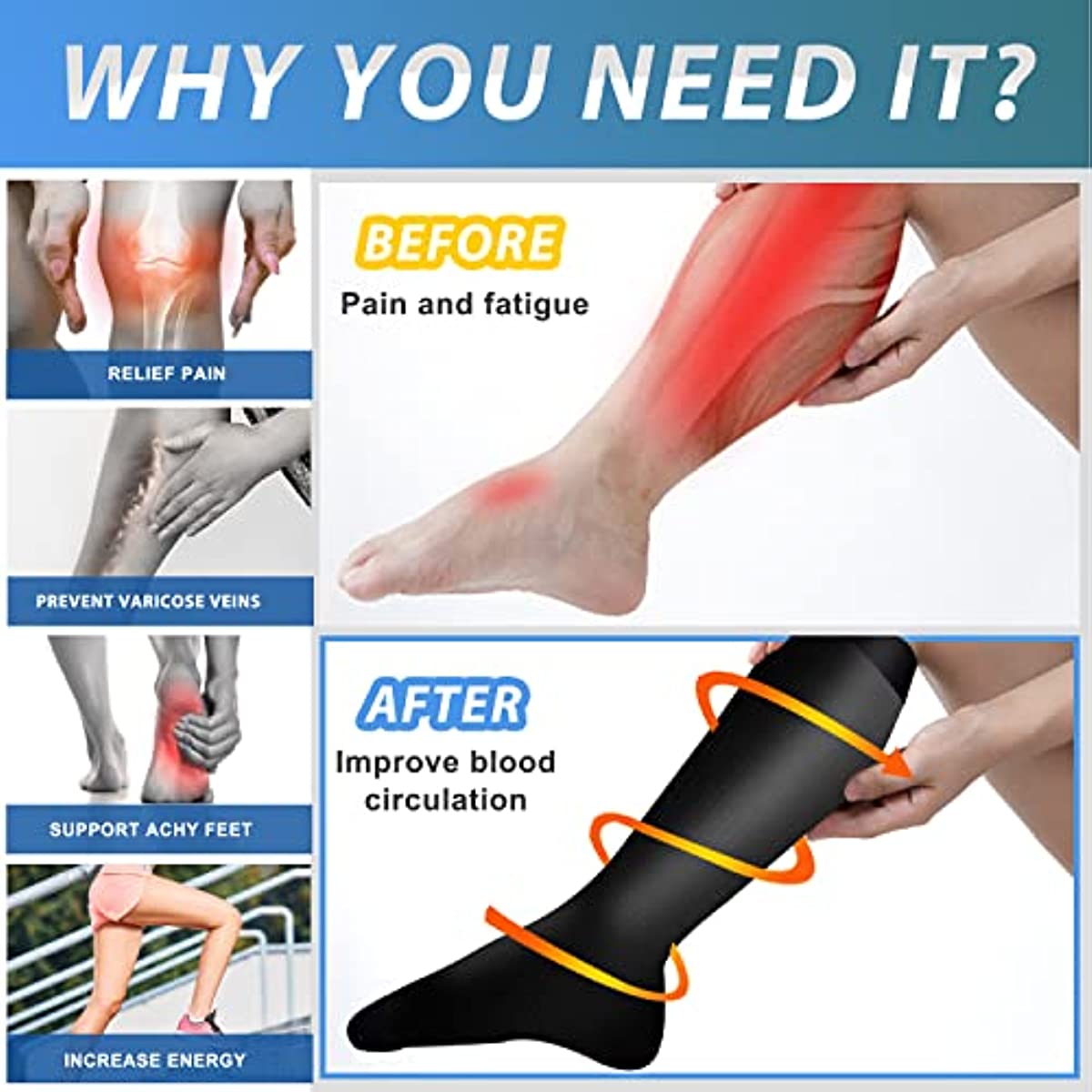 7 Pair Compression Socks Women - Compression Sock Medical 리뷰 및 가격