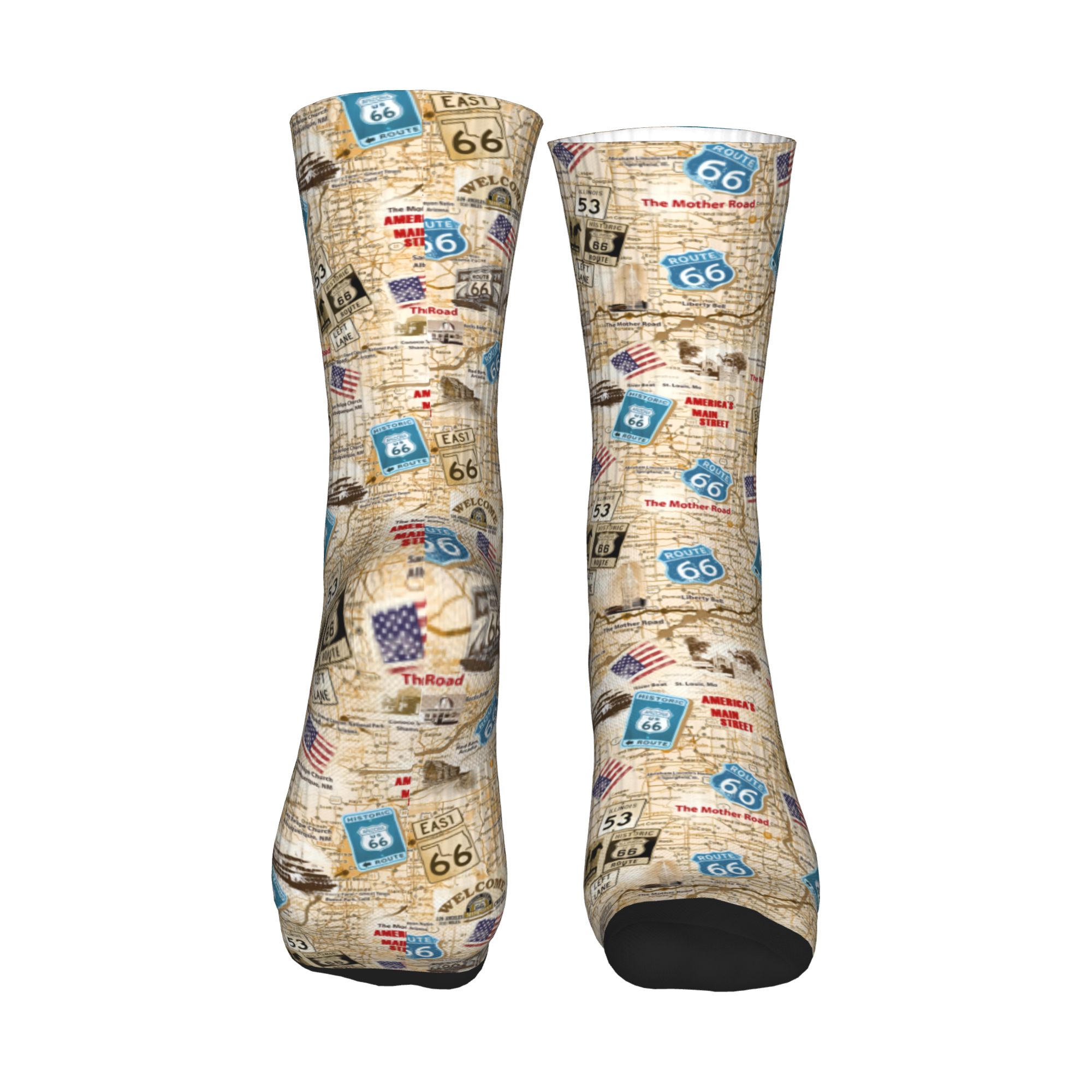 Kawaii Mens Mother Road Route  - Dress Sock Men 리뷰 및 가격