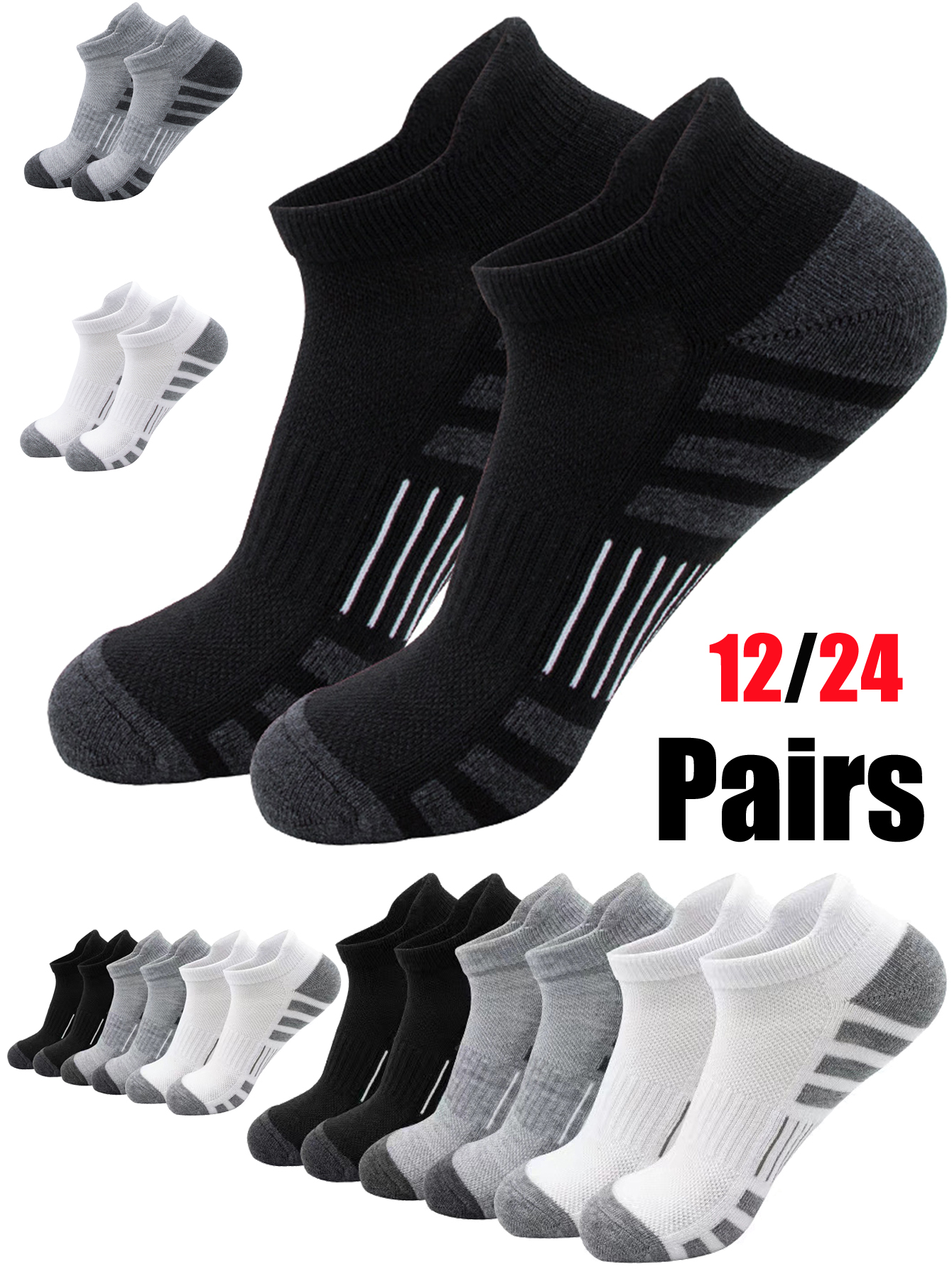 Unisex Low Cut Sports Tab Ankl - Athletic Sock Cushion 리뷰 및 가격