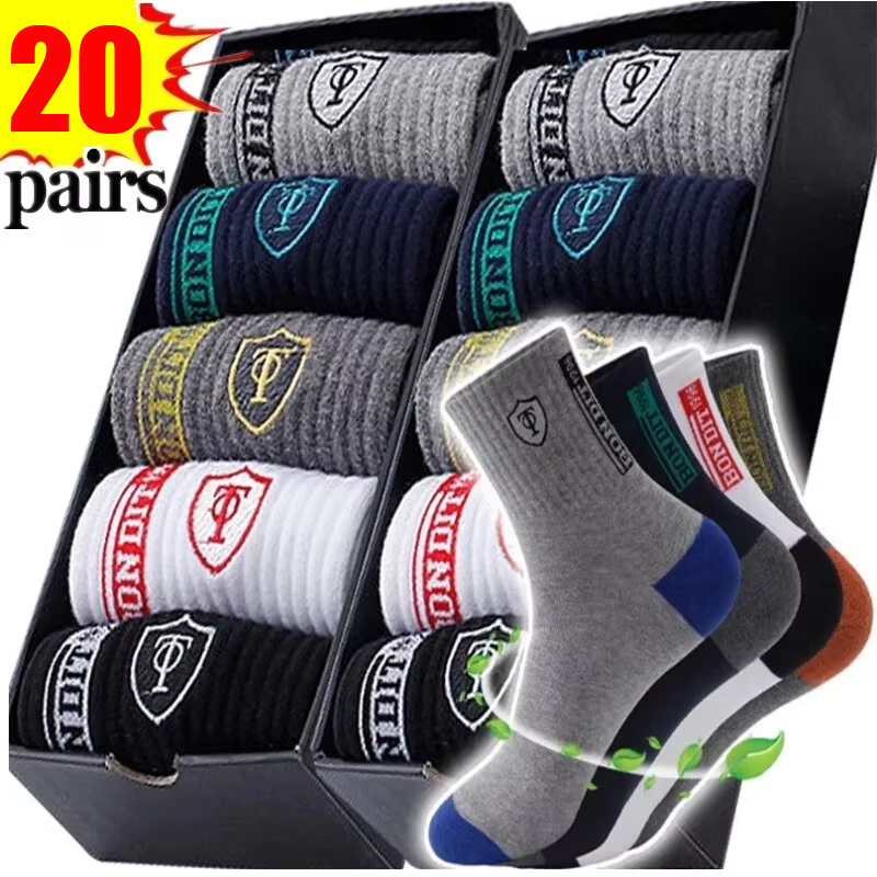 Men's 20-Pack Premium Thermal  - Cotton Crew Sock Pack 리뷰 및 가격