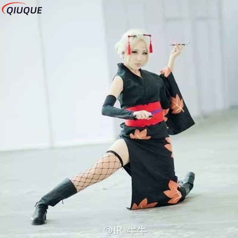 Tsukuyo Cosplay Costume Wig Ku - Fishnet Stocking Women 리뷰 및 가격