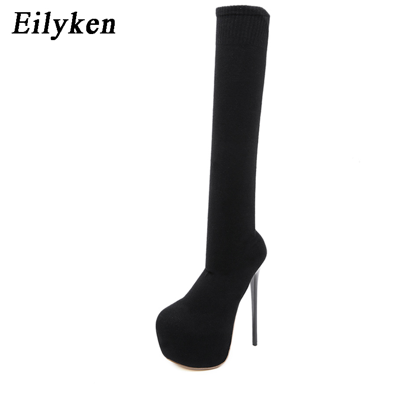 Eilyken Fashion Platform Stret - Knee High Sock Women 리뷰 및 가격