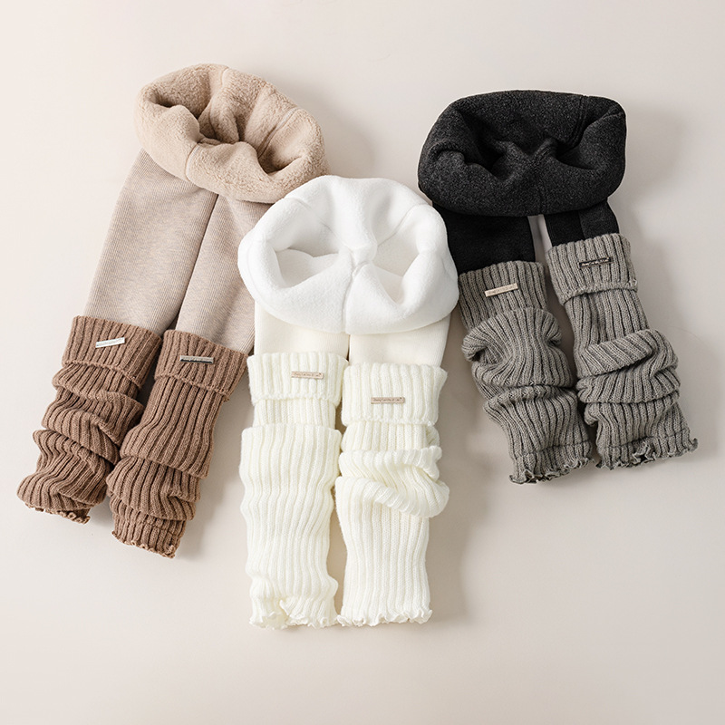Kids Thermal Thickened Legging - Boot Sock Slouchy 리뷰 및 가격