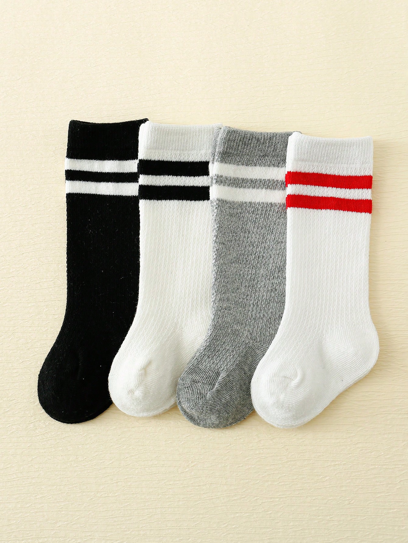 4-Pack Baby Toddler Striped Cr - Cotton Crew Sock Pack 리뷰 및 가격