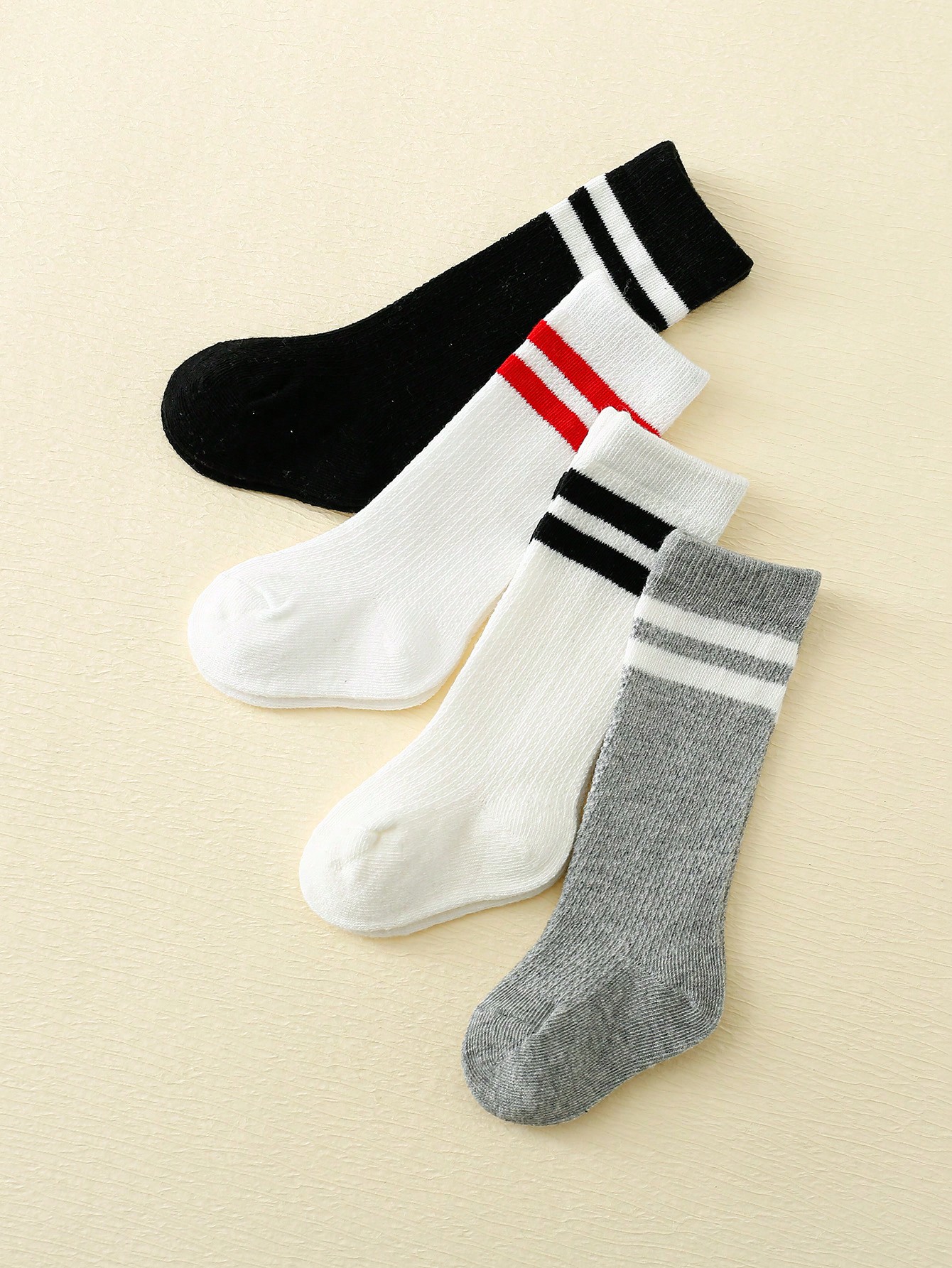 4-Pack Baby Toddler Striped Cr - Cotton Crew Sock Pack 리뷰 및 가격
