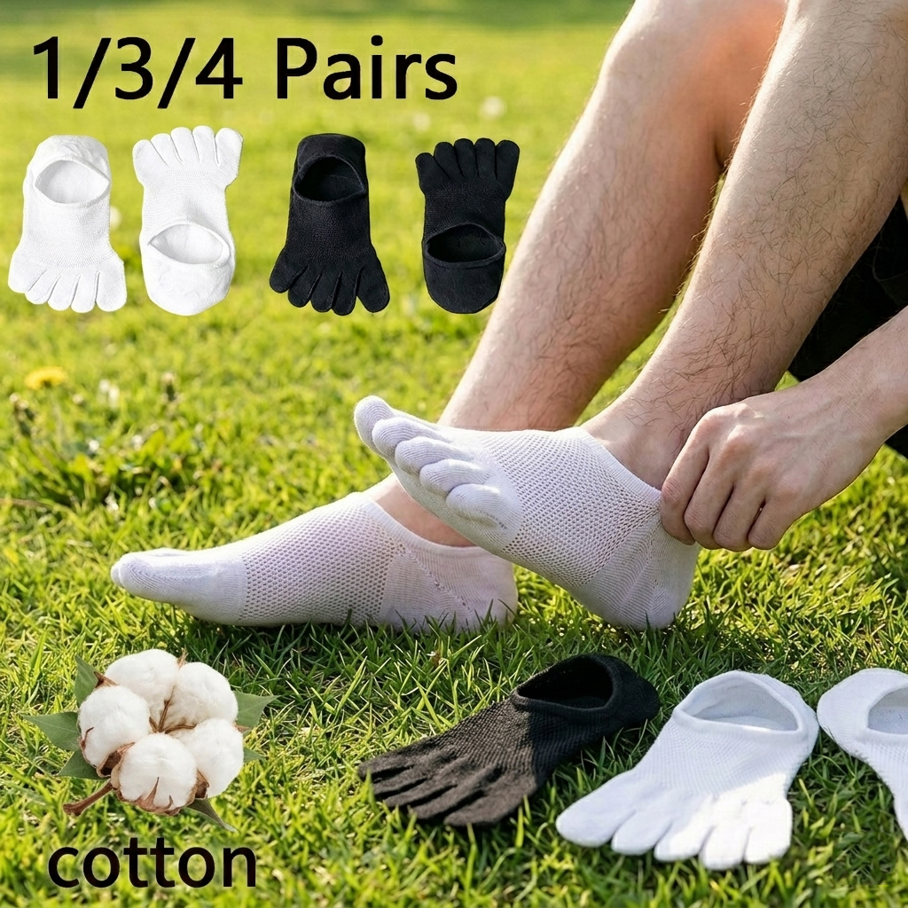 1/3/4 Pairs,Unisex Cotton Five - Toe Sock Split 리뷰 및 가격