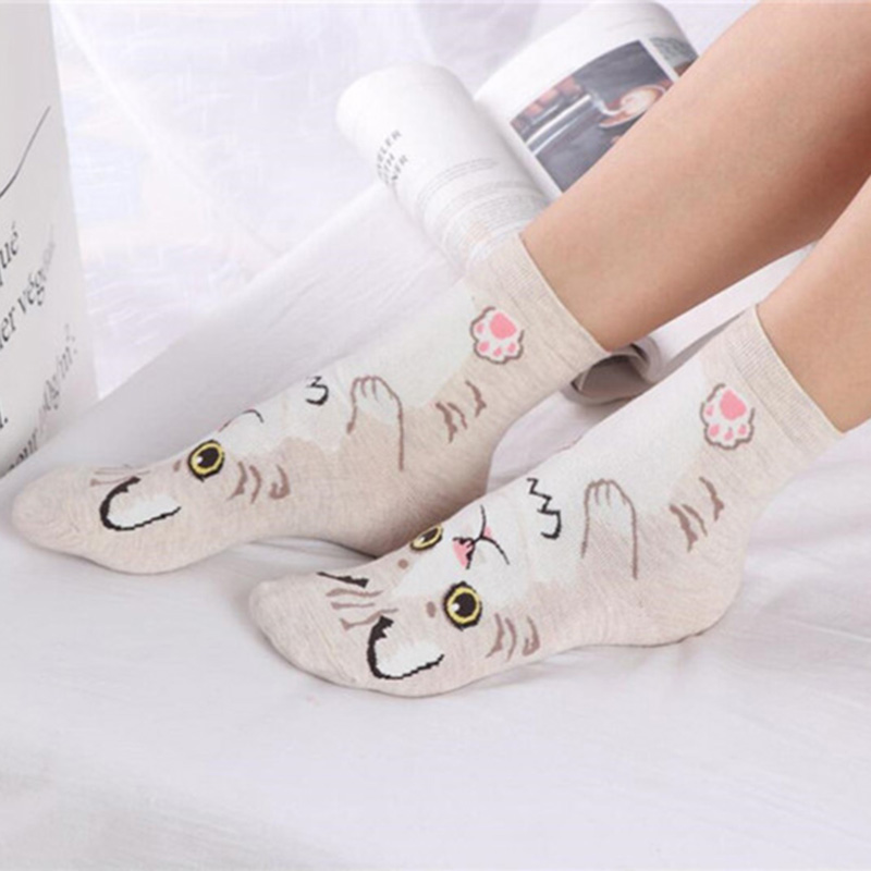 5 Pairs/pack Funny Cartoon Dog - Cotton Crew Sock Pack 리뷰 및 가격