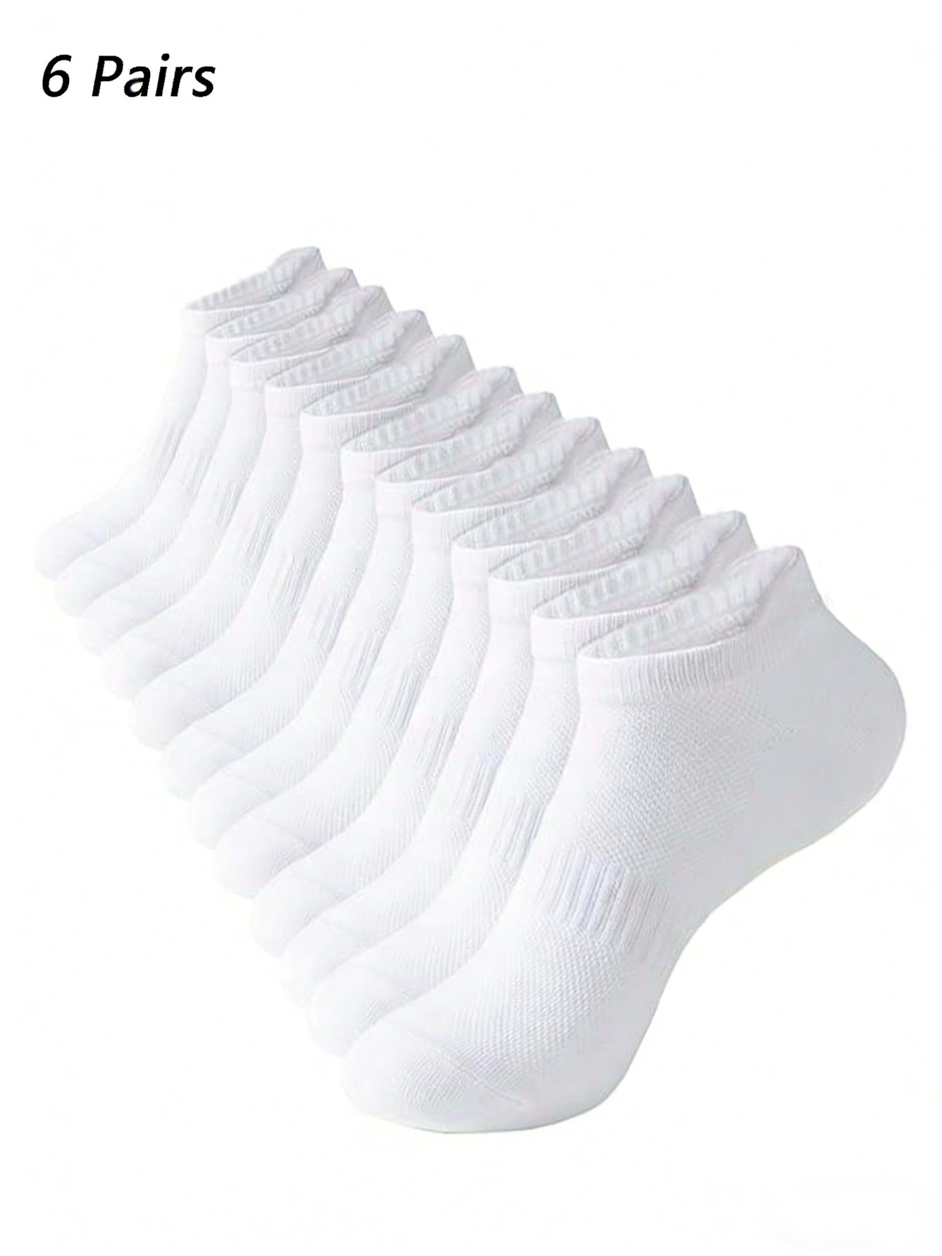 6 Pairs Women Men White Ankle  - No Show Sock Women 리뷰 및 가격