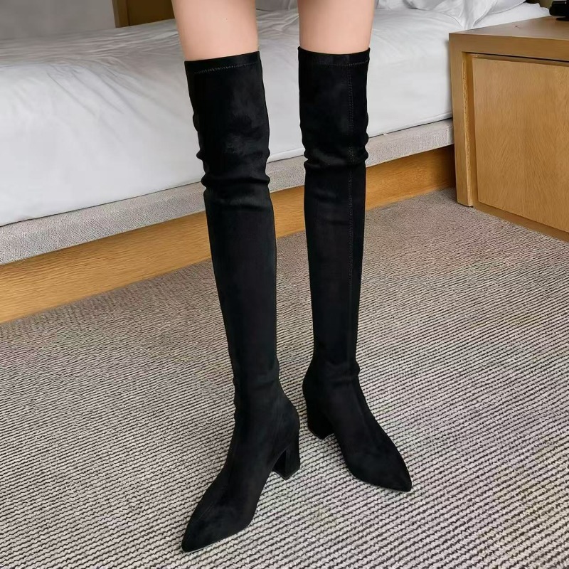 Sexy Women's Boots Pointed Toe - Knee High Sock Women 리뷰 및 가격