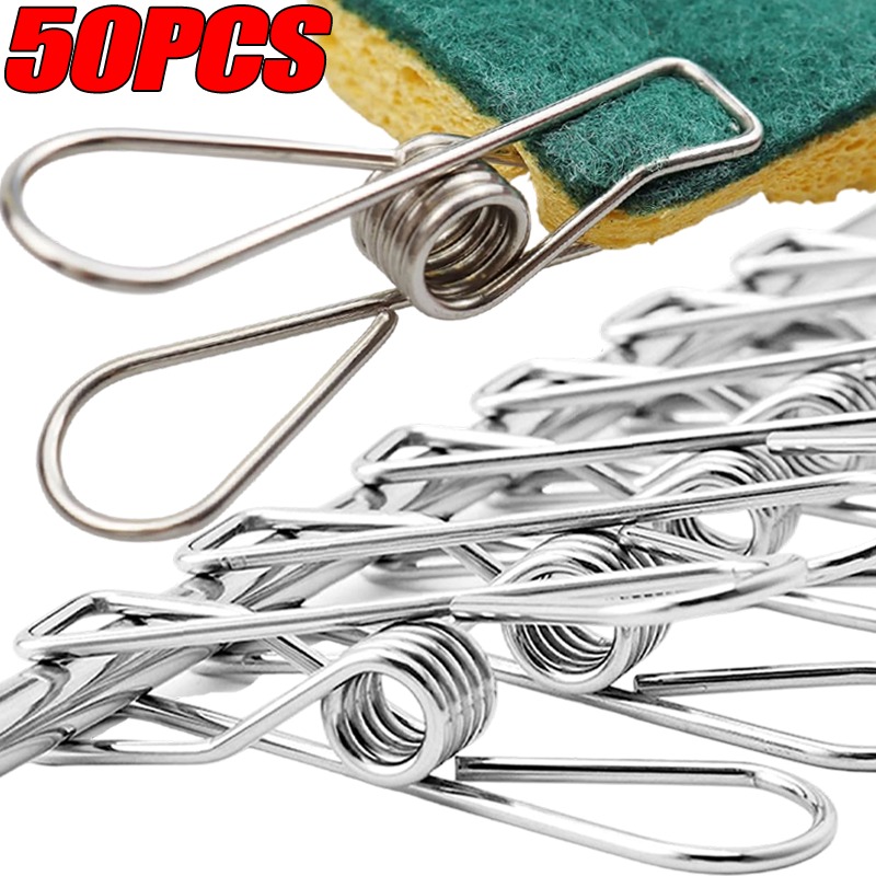 10/50PCS Stainless Steel Clips - Sock Organizer Tray 리뷰 및 가격