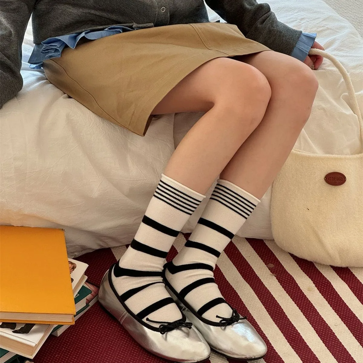 Korean Winter Striped Wool Sil - Silk Sock Bamboo 리뷰 및 가격