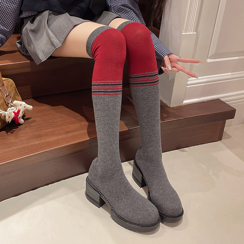 2025 New Women's Shoes High Bo - Knee High Sock Women 리뷰 및 가격