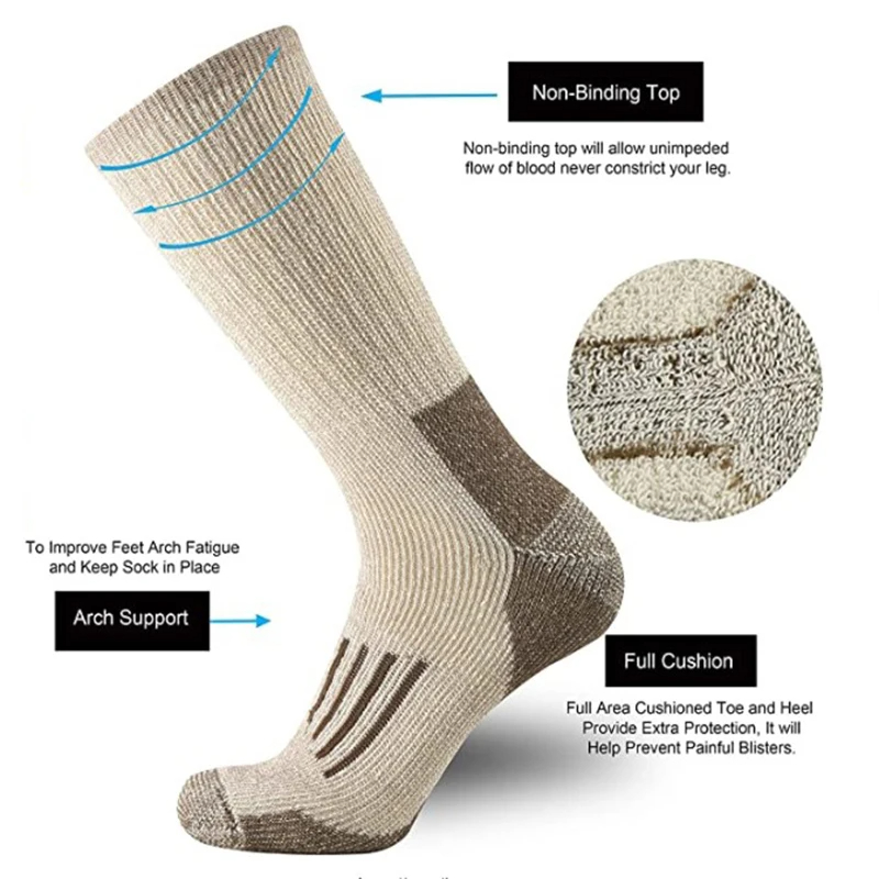 80% Wool Socks Thicken Warm Hi - Wool Hiking Sock 리뷰 및 가격