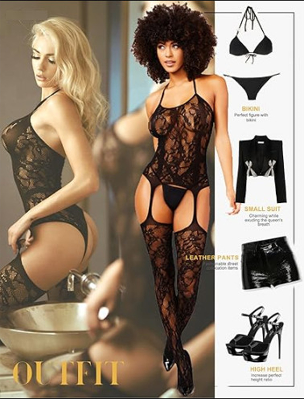 Womens Sexy Costumes Suit Lace - Fishnet Stocking Women 리뷰 및 가격