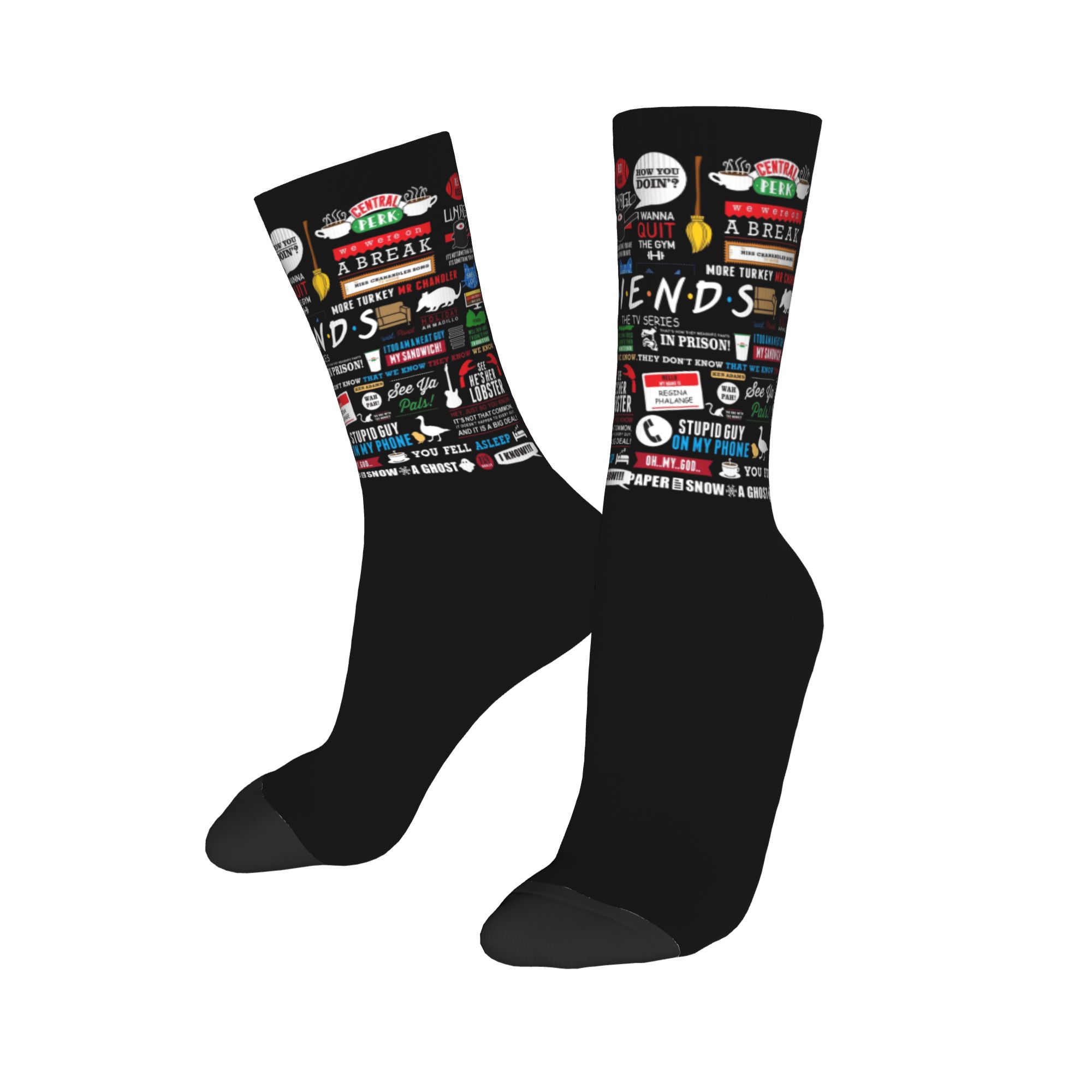 Custom Cute Funny TV Show Frie - No Show Sock Women 리뷰 및 가격