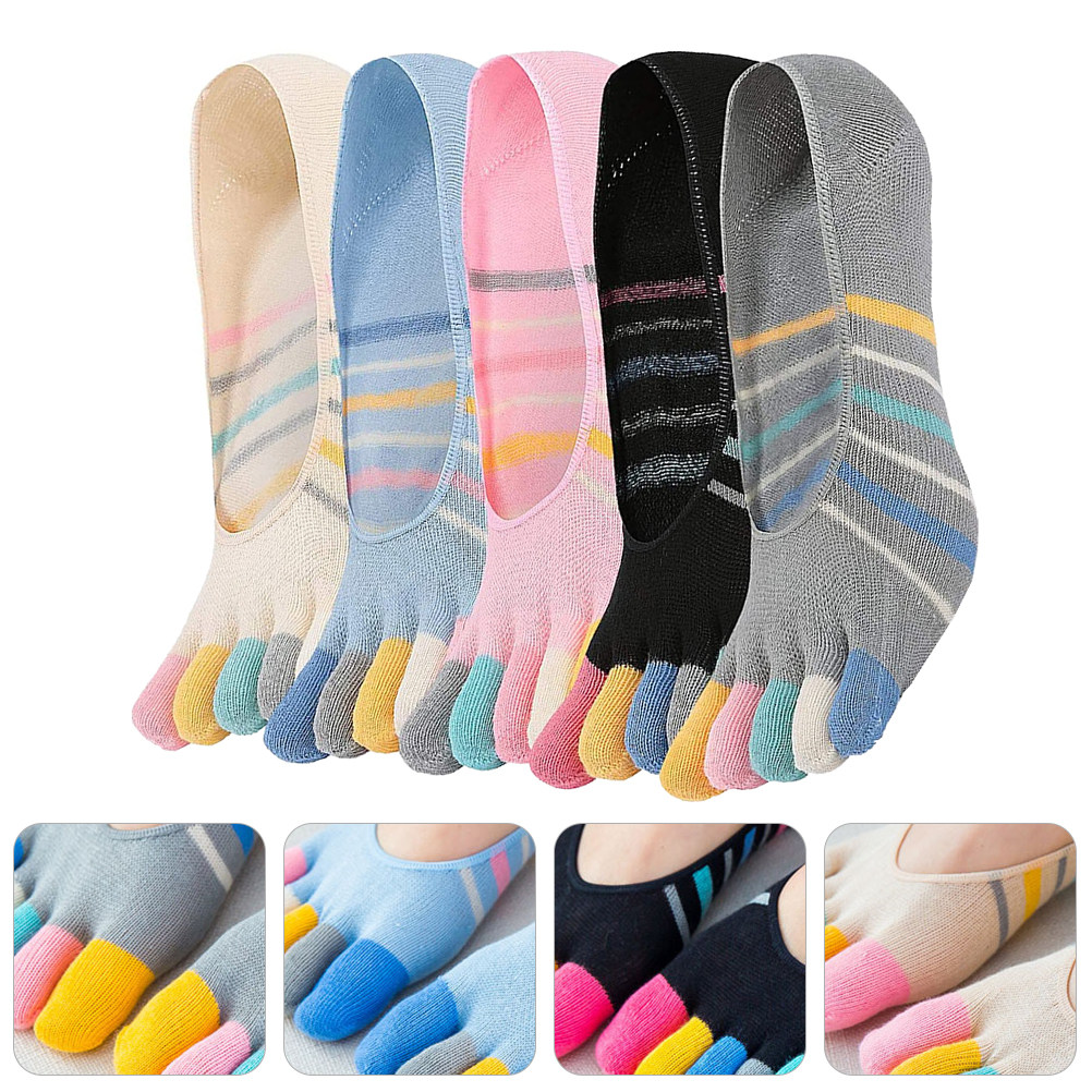5Pairs Yoga Toe Socks Women In - Invisibility Sock Loafer 리뷰 및 가격