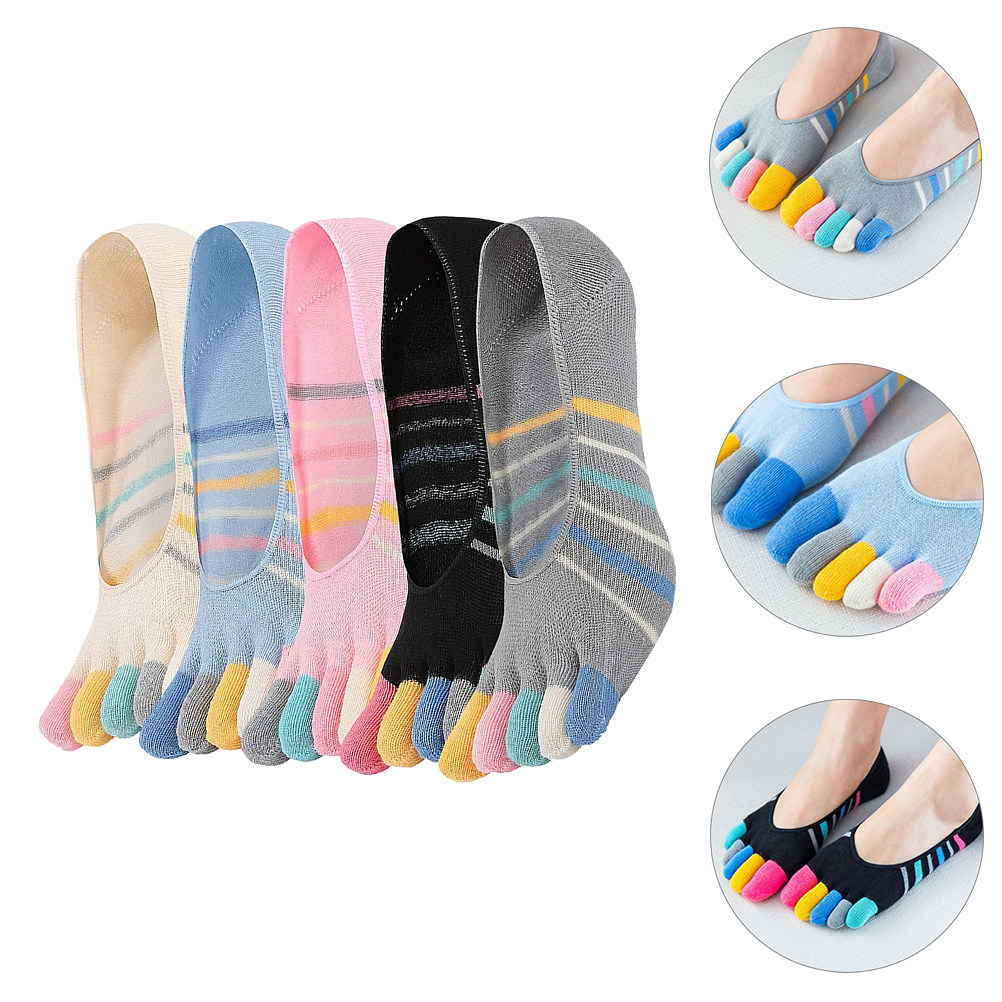 5Pairs Yoga Toe Socks Women In - Invisibility Sock Loafer 리뷰 및 가격