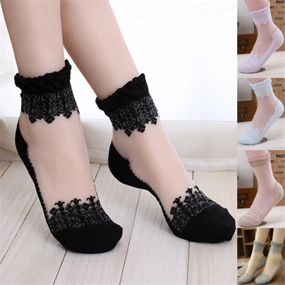 Woman Lace short sock thin soc - Invisibility Sock Loafer 리뷰 및 가격
