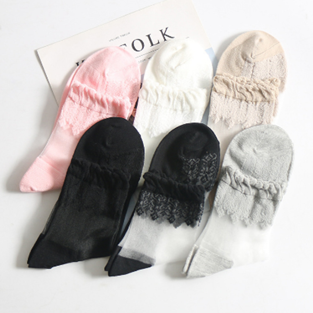 Woman Lace short sock thin soc - Invisibility Sock Loafer 리뷰 및 가격