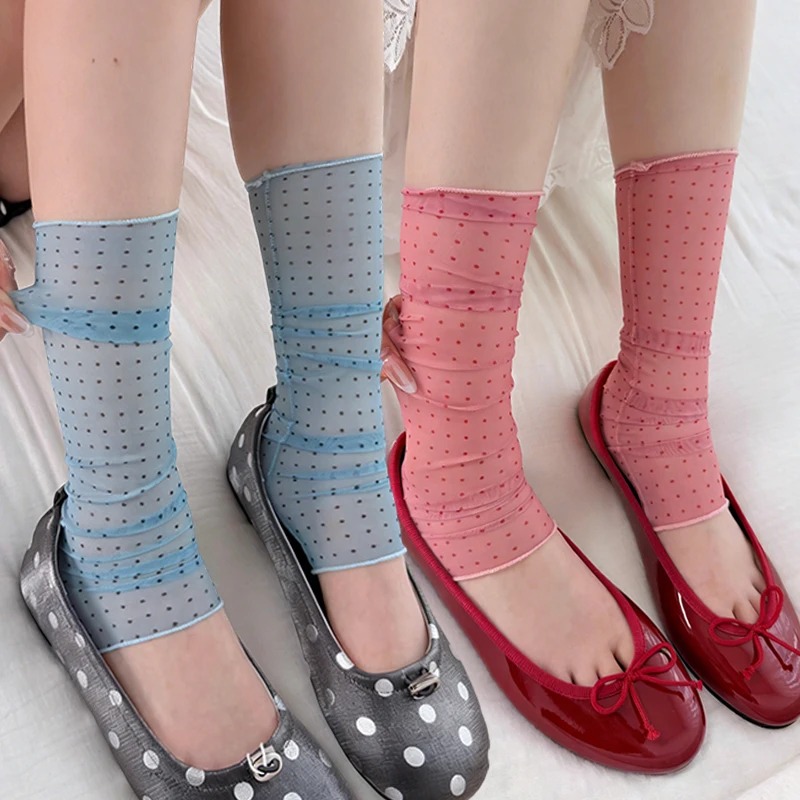 2026 Fashion Polka Dot Lace So - Silk Sock Bamboo 리뷰 및 가격