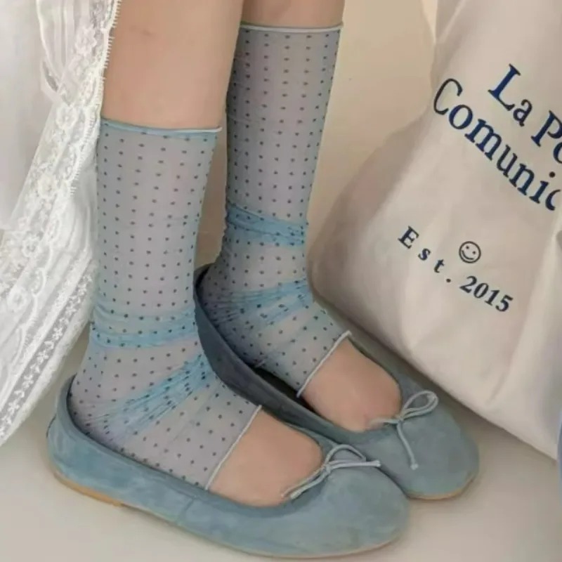 2026 Fashion Polka Dot Lace So - Silk Sock Bamboo 리뷰 및 가격